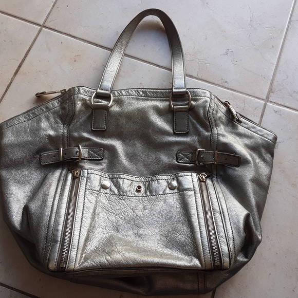 Ysl silver large rive gauche handbag - Picture 9 of 9